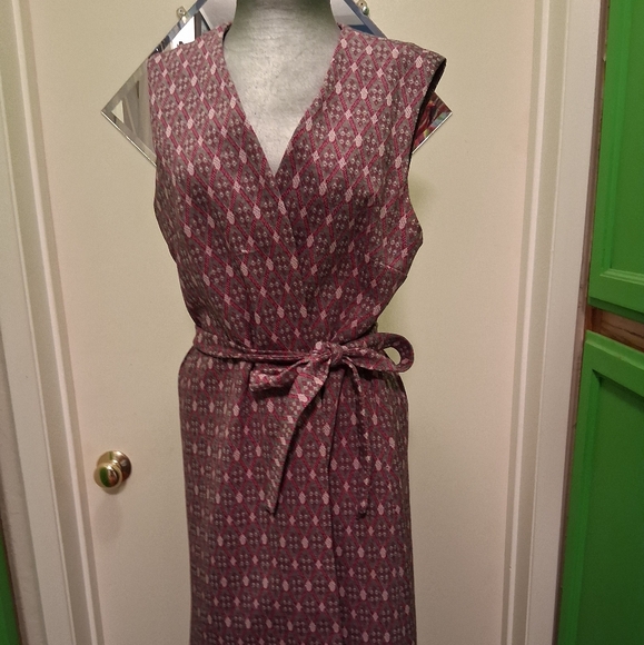 Vintage Dresses & Skirts - Vintage Polyester Long Line Vest Dress